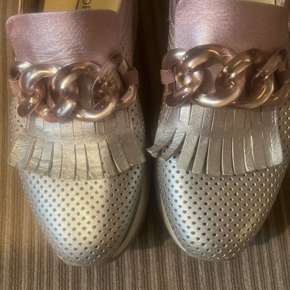 Softwaves Women's Pink and Silver Loafers Arch Support 36.5 - Picture 9 of 10